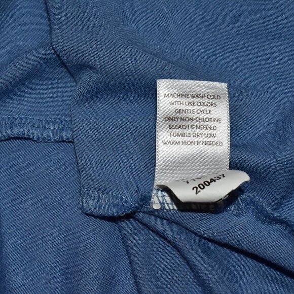 J. Jill Long Sleeve Button Down Tunic Top Blouse Blue Size XL - Picture 9 of 9